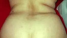 Dominican bbw sucks chubby guy's cock gets fucked doggy