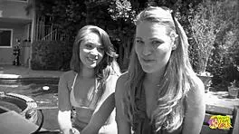 Two Stunning Lesbians Daisy Layne and Teagan Summers Have Super Passionate Sex on the Bed