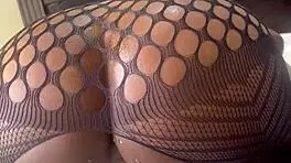 Petite bubble butt babe spreads wet pussy solo