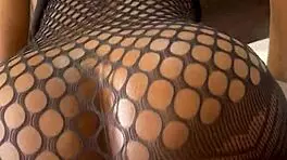 Petite bubble butt babe spreads wet pussy solo