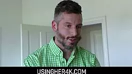 usingher4k - freeuse petite 18+ teen step daughter is a fuck toy for step dad patricks day