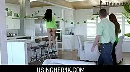 usingher4k - freeuse petite 18+ teen step daughter is a fuck toy for step dad patricks day