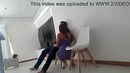 Young Latina Sucks Big Cock for Flashing It, Deepthroat in Amateur Homemade Video