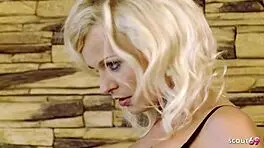 natural blonde secretary seduces boss for quick fuck