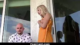 spying and fucking sexy babe outdoors
