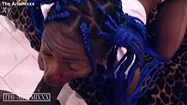 huge black dick fucks tiny ebony pussy intensely