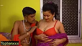 young raja babu fucks beautiful maid's pussy and ass with monster cock in his chamber passionately!