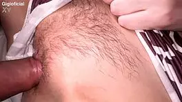 doctor inserts tongue in patient's butthole for temperature check