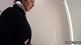 adorable czech kitten gets seduced in the hypermarket and drilled in pov