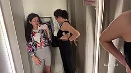 Two Horny Bitches in Public Locker Room.