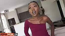 Bubble Butt Black Teen 18+ Pussy Stretched By Hung American Producer