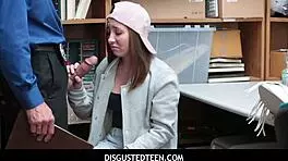 cute teen caught shoplifting leads to intense fucking