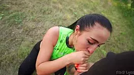 I Made My Fitness Trainer Suck My Fat Cock And Cum All Over Her Face