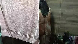 Discovered Her Bathing And Masturbating!