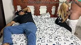 Movie night with best friend, I fuck his Latina girlfriend