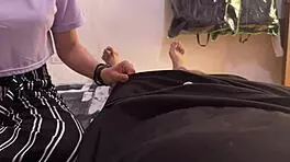 Latina university babe sucks huge cock fully, swallowing cum in pov