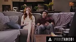 caught the furious milf fucking the petite redhead on security cam