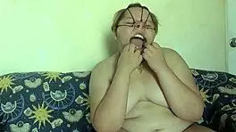 I fuck her face and cum on her nose.