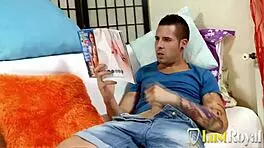 Spicy brunette Coralie Fever sucks cock and gets fucked in pussy and ass!