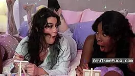 slumber party free use with cute teen 18+s