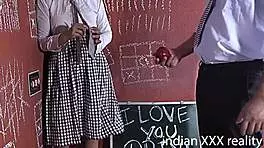 The Indian college student feels intense emotions during hindi voice fuck with dirty talk