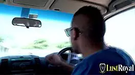 Redhead teen 18+ lili lou gets fucked outdoor