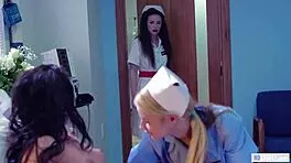Strange hospital with lesbian nurses and doctors - Whitney Wright, Casey Calvert, Ryan Keely, Sarah Vandella
