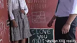 The Indian college student feels intense emotions during hindi voice fuck with dirty talk