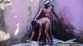 Local Hardcore Sex With My Oga Wife In A Local Bathroom I Love Her Pussy More Than My Girlfriend