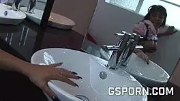 sexy asian milf romana ryder fucking hard with her couple