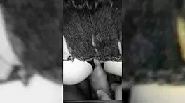 Intense lingerie gift followed by ass offering