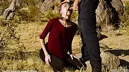 petite submissive drinks piss, gets caned and facesat!