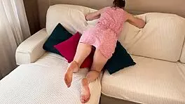 Horny Stepmom Fucked Me After She Saw Sex With My Girlfriend - Russian Amateur With Dialogue And English Subtitles