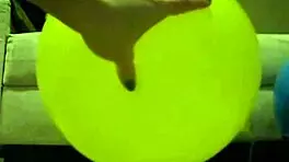 Sophie Masturbating With Balloons In Living Room And Bathroom