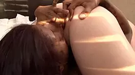 Lotus Lain And Her Lover Are Dark Haired Sapphics Licking Pussy 😘