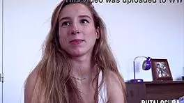 Putalocura - dirty fucking with horny young Elisa Sol after chat