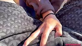 All Natural Teen Sucks Her Boyfriends Cock In The Woods & Swallows Cum