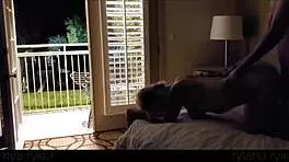 hot young couple caught in motel passion