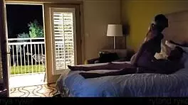 hot young couple caught in motel passion