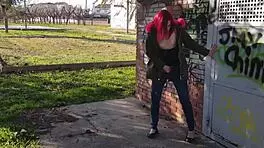 a good day for squirting in the public park