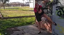 a good day for squirting in the public park