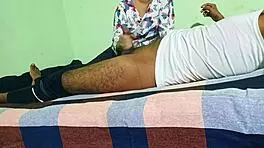 Indian Girl Enjoying In Sexy Doggy Style Position With Her Husband Friend