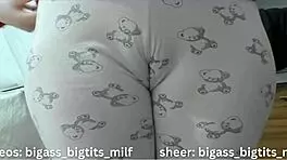 Big Ass Milf Masturbates in Pajamas with Toys and Wet Pussy