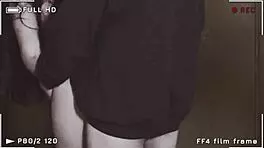 girl in skirt and fishnet stockings fucking gets creampie in elevator 🚀