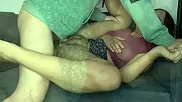 Brunette Babe Receives Cumshot in Mouth and Creampie in Wet Pussy