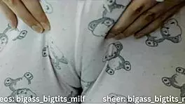 Big Ass Milf Masturbates in Pajamas with Toys and Wet Pussy