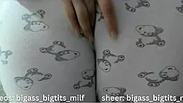 Big Ass Milf Masturbates in Pajamas with Toys and Wet Pussy