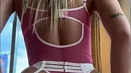 big tit blonde gets dicked down by boyfriend on vacation