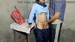 Indian virgin schoolgirl experiences first sex with boyfriend