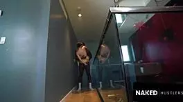 i'm putting this big black dick deep into the petite white chick's cervix